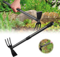 and Cultivator with Double-Head,46" Adjustable Handle Hand Tool, Heavy Duty with Tiller