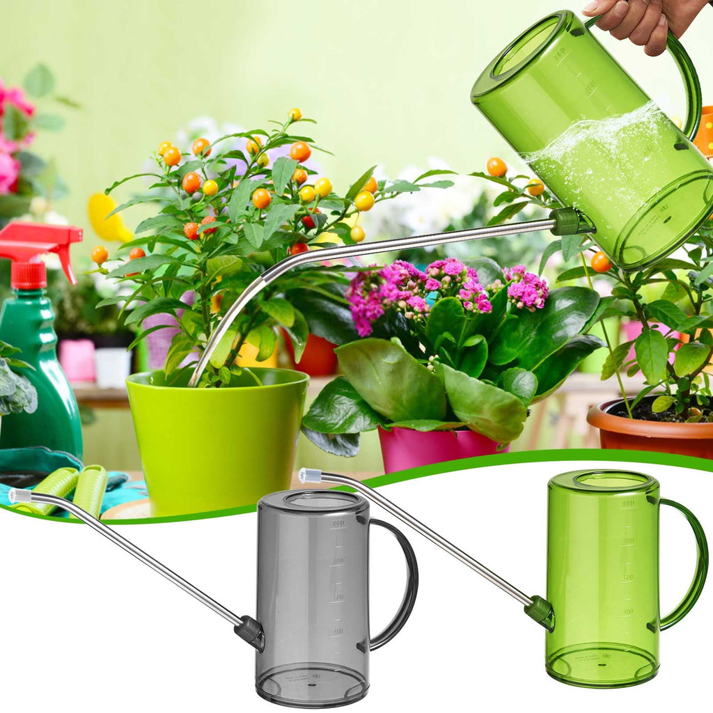 Long Spout Watering Can for Indoor Plants | Plastic Watering Pot with Narrow Spout | 1-Piece Garden Watering Bottle f...