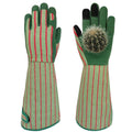 Long Gardening Gloves,Rose Pruning Gloves with Forearm Protection,Breathable Work Gloves with Touch Screen for Yard & Outdoor Work(M）