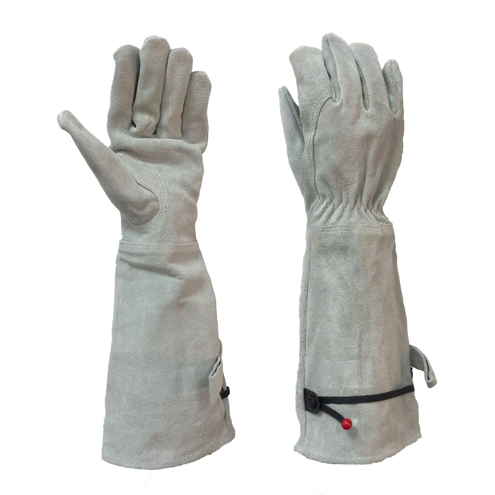 for Women & Men – Heavy Duty Cowhide Leather Garden Work with Sleeves, Adjustable Cuff & Thornproof Protection
