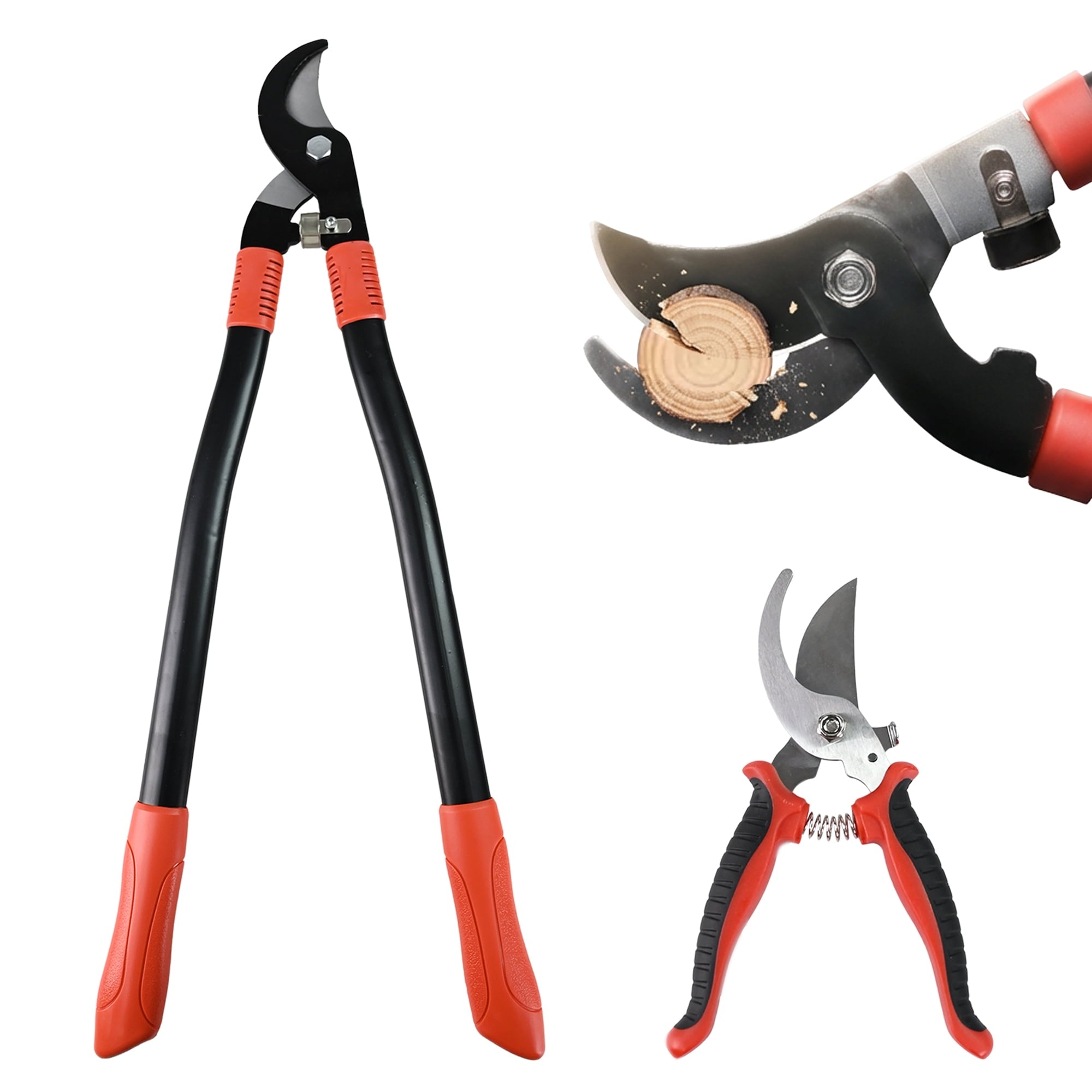 and Pruners,27" Lopper Heavy Duty with Steel Blade, Gardening Tools Tree Trimmer Branch Cutter for 2’’ Cutting Capacity