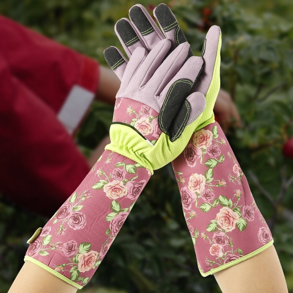 Thorn Proof Ladies Garden Gauntlet with Long Sleeves Long Gardening Gloves for Women Arms Elbow Protective