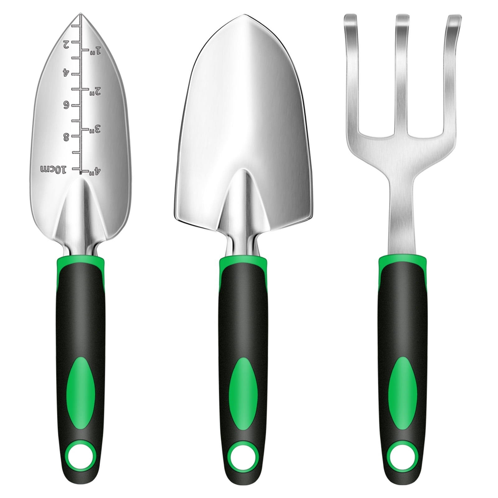 3 Pieces Garden Tool Set, Heavy Duty Gardening Tools Kit with Plant Gro, Gardening Gifts for Women and Men,No-Rust,No...