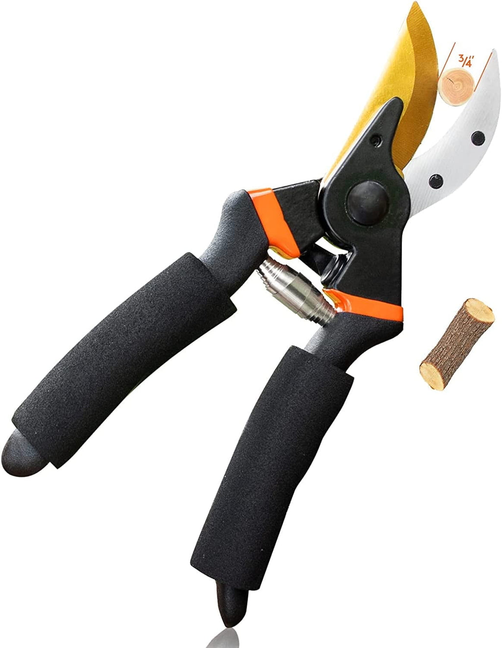 & Hedge Shears, 8" Pruning Shears, Hedge Clippers with Non-Slip Handle,Titanium Steel Garden Tools