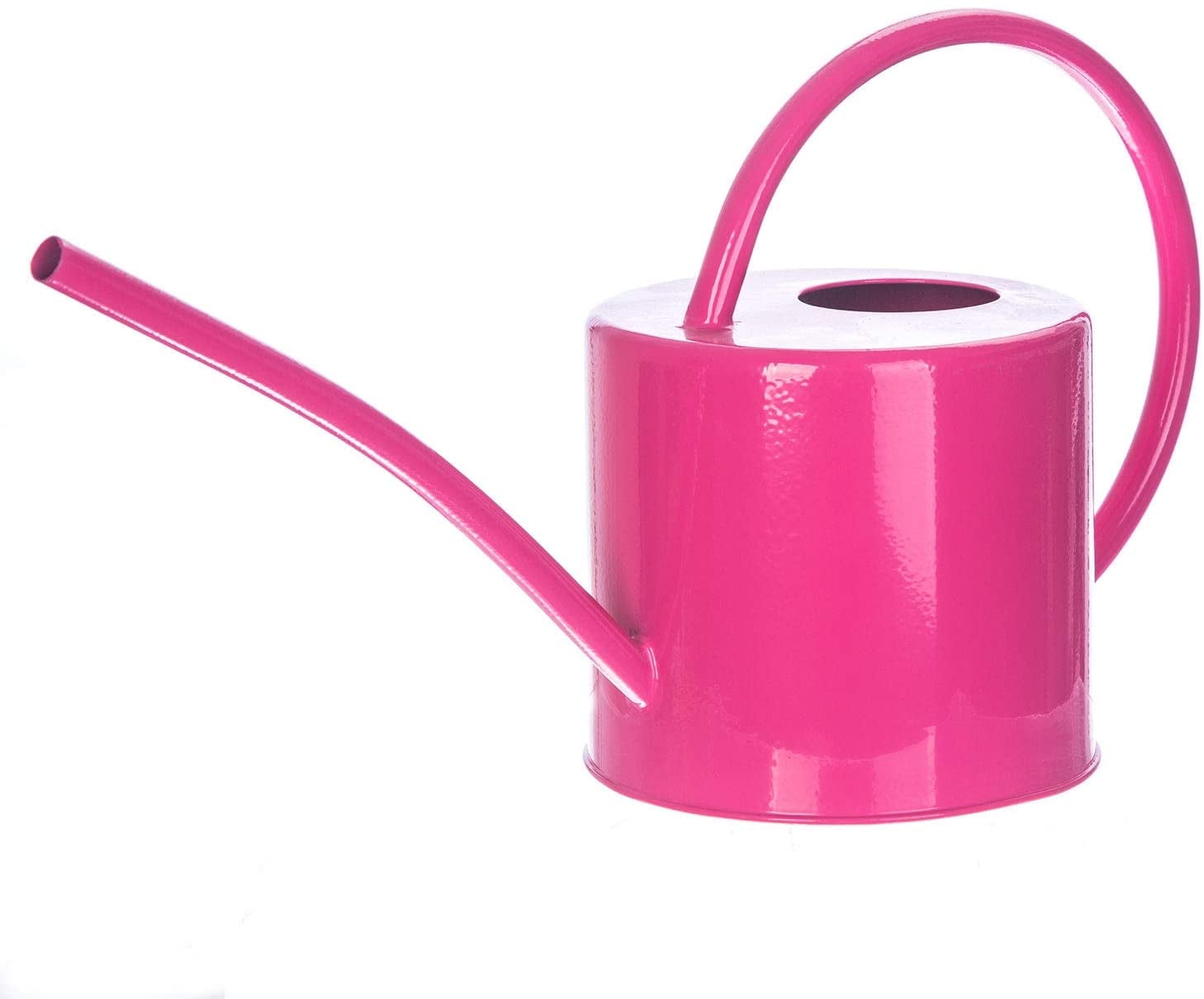 Metal Watering Can 1.5L. Modern Style Watering Pot with Handle and Long Spout, Rose