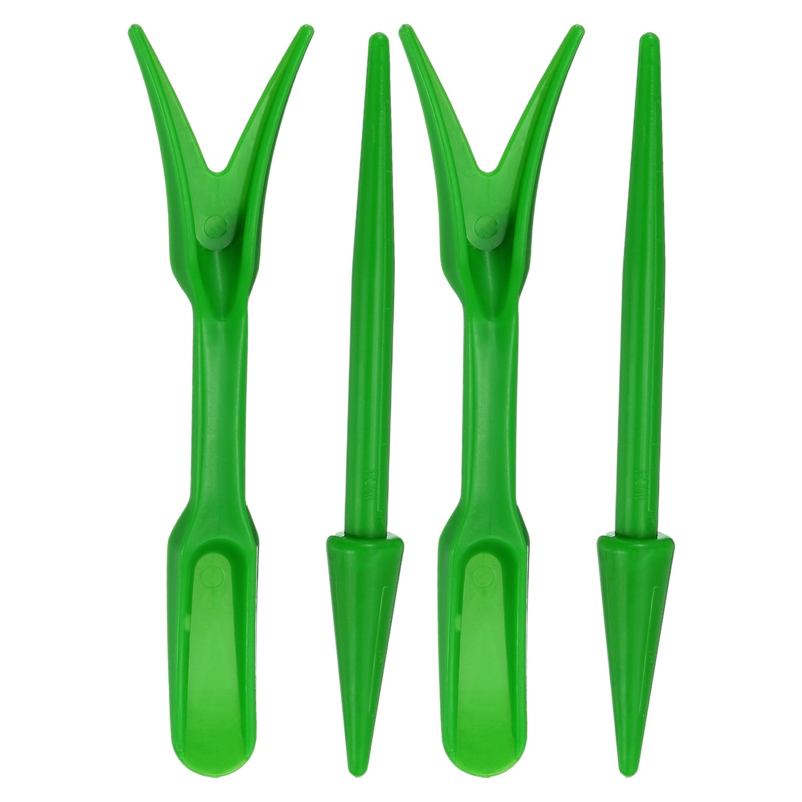 Mini Garden Hand Succulent Transplanting Tools, 4 Pack Digging Planting Widger Dibber Tools, Green
