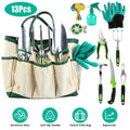 13Pcs Gardening Tool Set Heavy Duty Aluminum Alloy Garden Tool Set with Bag for Plant Gardening