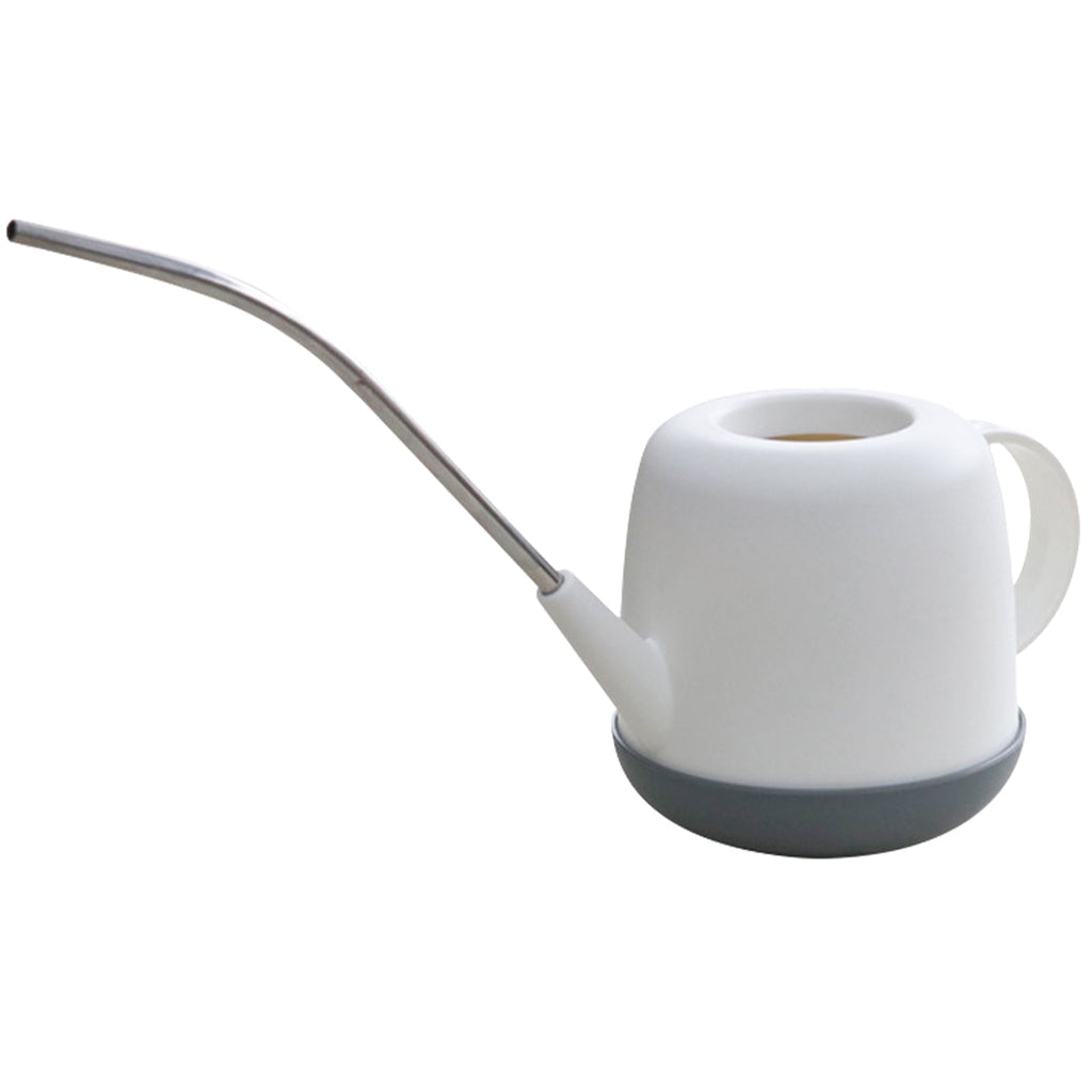 Ogetok Long Mouth Watering Can 1L Capacity with Extended Metal Spout for Precise Plant Watering Comfortable Handle and Strong Bottom Ideal f