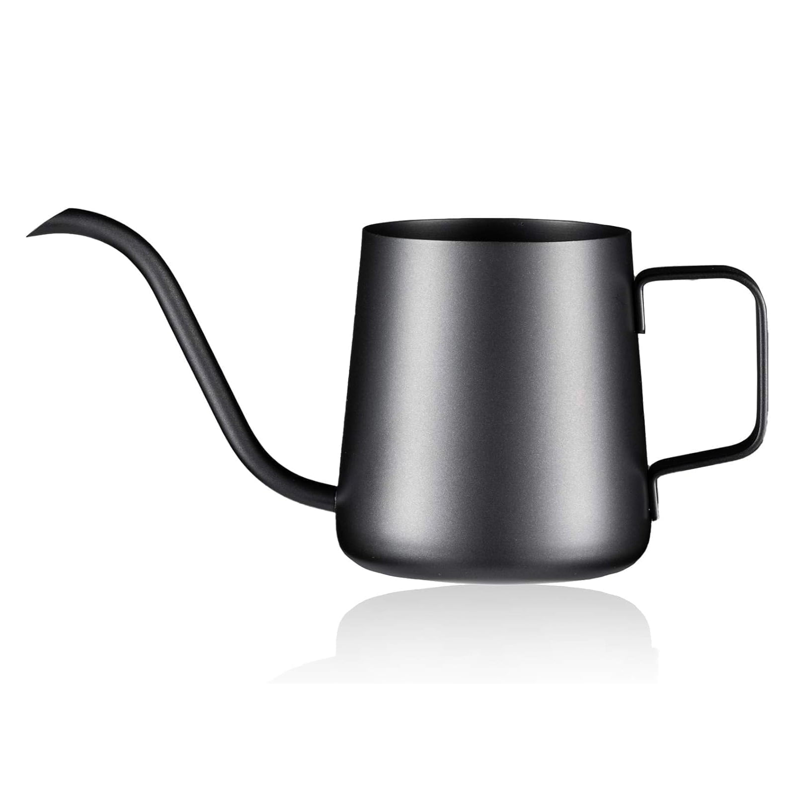 12oz/350ml Watering Can Indoor Plants, Stainless Steel Plant Watering Can with Long Spout (Black)