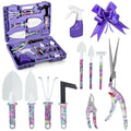 Garden Tools Set, 10 Piece Heavy Duty Gardening Kit for Digging Plant Tool Pruning Gardening Tool and Supply