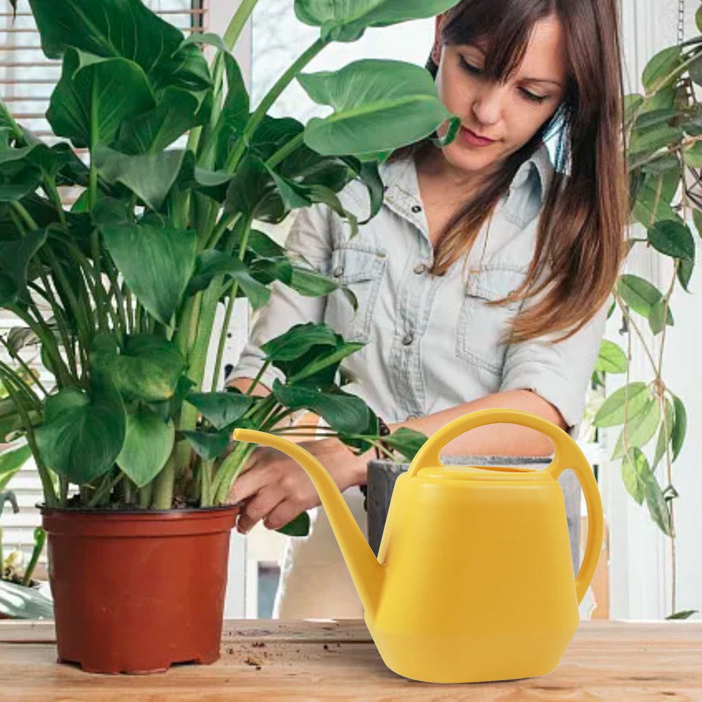 Plant Watering Can Watering Can 1 Gallon Long Spout Watering Can Flower Patterns Indoor Watering Can With Handle Plas...