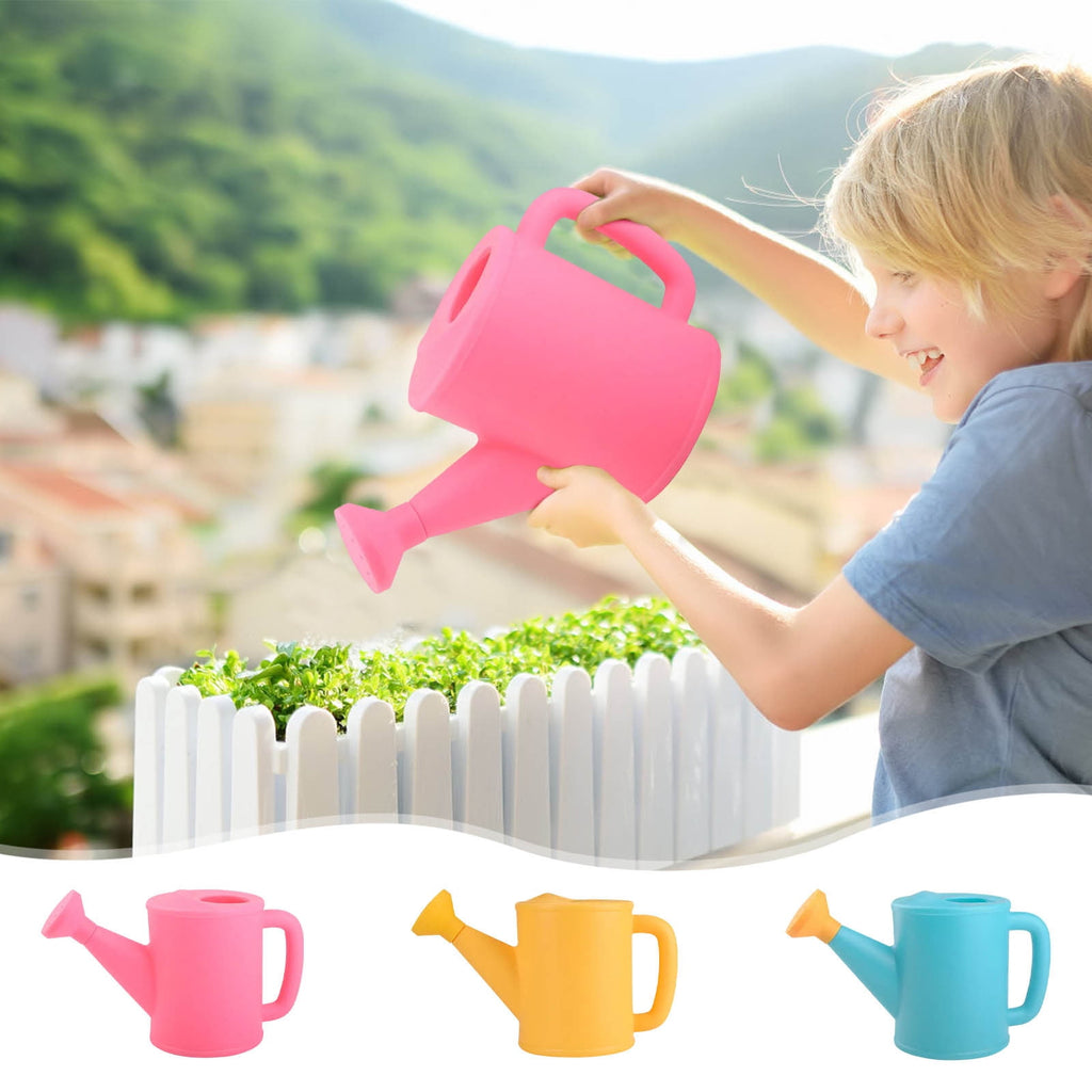 Plastic Watering Can, Fresh Green Small Watering Pot for Indoor Bonsais, Lightweight Refillable Sprinkler for Garden Flower, Easter Gifts, G