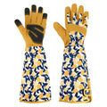 Gardening Gloves for Women Rose Pruning Thorn Proof Breathable Touchscreen Long Forearm Protection Garden Gloves(Yellow)
