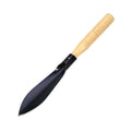 Rirozkan Heavy Duty Garden Spade With Wooden Handle, Steel Pointed Head Digging Shovel, Outdoor Hand Trowel For Yard, Patio, Planting Tool