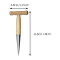 WEAVILUX Dibbler Weavilux Garden Tool Stainless Steel Wood for Soil Loosening and Planting