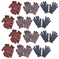 Flexible Wear-Resistant Garden Gloves, Breathable Outdoor Work Gloves, Assorted Colors, 12 Pairs