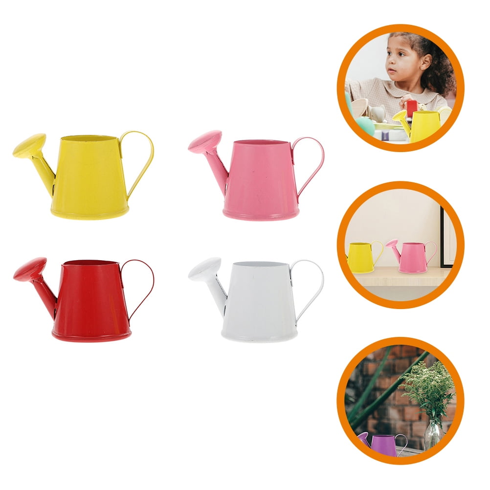 4 Pcs Metal Watering Can Cans Toy Small Kids Beach Toys Child Toddler