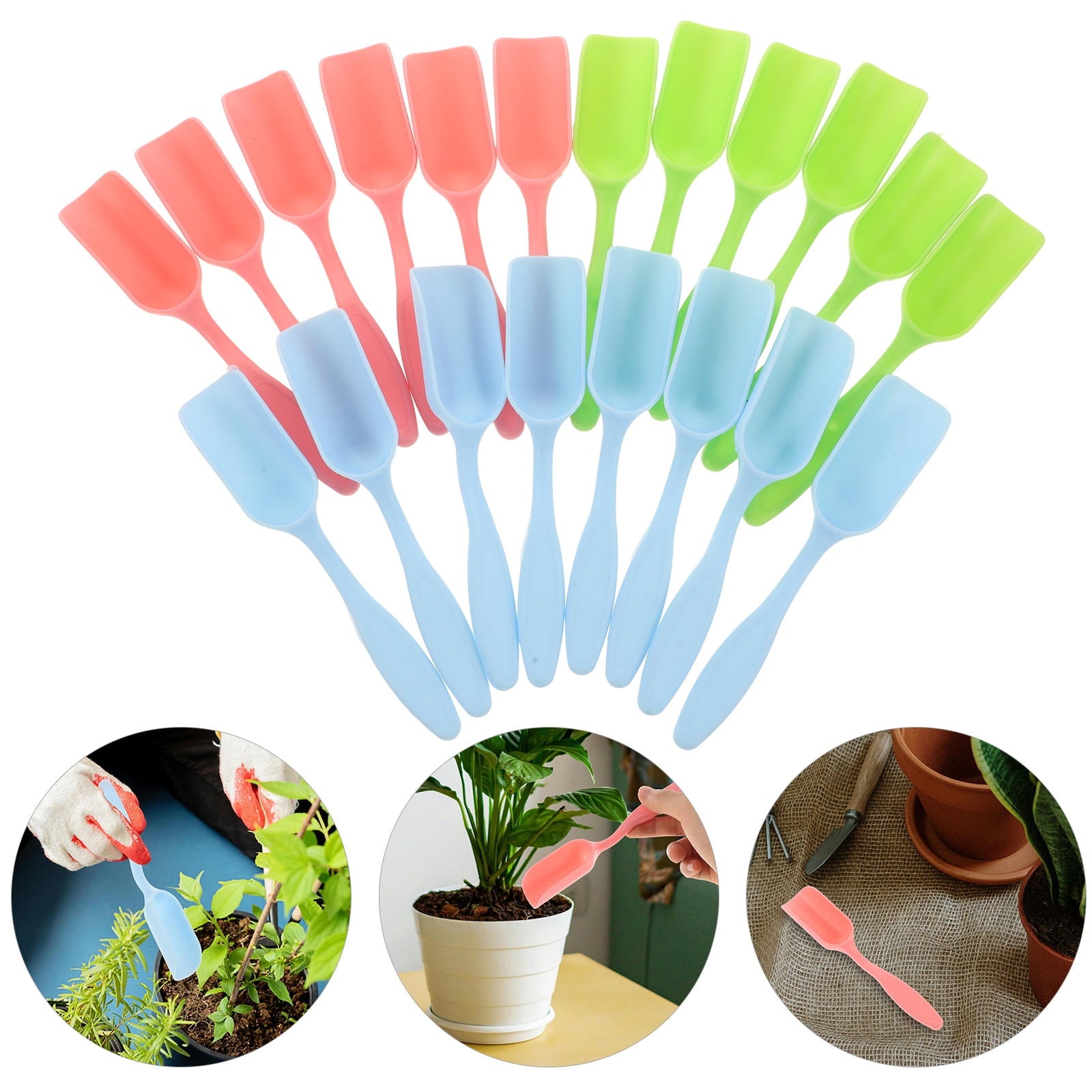 y 20Pcs Garden Hand Trowel Plastic Portable Planting Tool for Easy Use