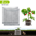 Tripumer 8 Pcs 1 Gallon Stainless Steel Root Guard Baskets  Vole Gopher Plant Protectors for Spring Planting Berries Vegetables