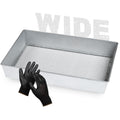 Wide Soil Sifter, 17.5 x 11.5 inch Size with 1/4 inch Mesh, Includes Work Gloves