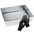 WENSES Trapping Soil Sifter, 12 x 10 inch Standard Size with 1/4 inch Mesh, Garden Sieve with Work Gloves