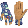 Womens Gardening Weeding Working Gloves, Leather Garden Glove for Women Thorn Proof No Stab for Digging, Planting, Pruning