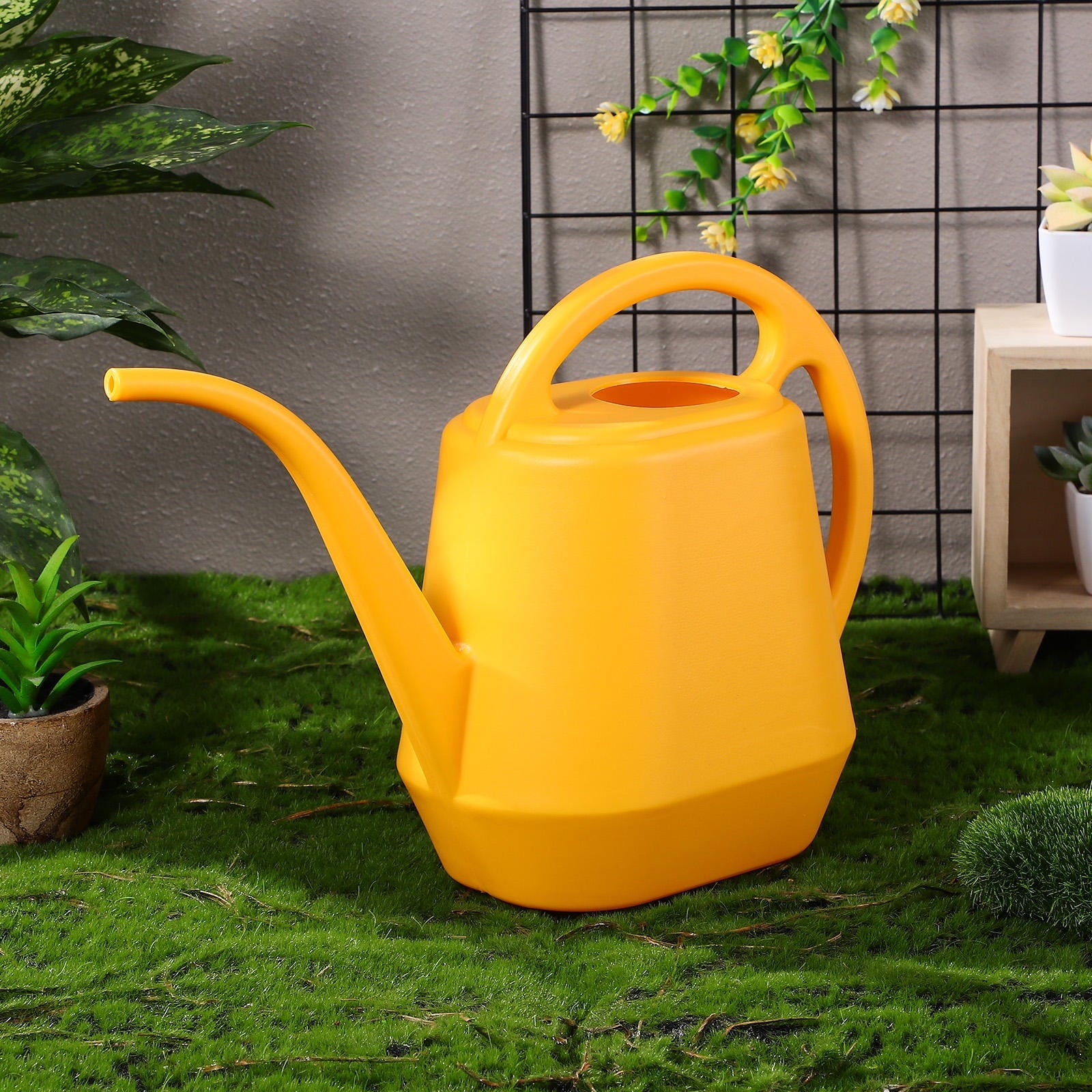 Plastic Watering Can 1Set For Indoor Plants 11.8x8.7x5.5in