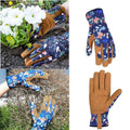 Working Gloves Gardening Gloves For Women Leather Garden Gloves Thorn Proof Outdoor Protective Working Gloves For Wee...