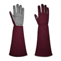 Wine Red Thorn-Resistant Gardening Gloves, Flexible Long-Sleeve Arm Protection with Grip Tech Palms - Heavy-Duty Yard...