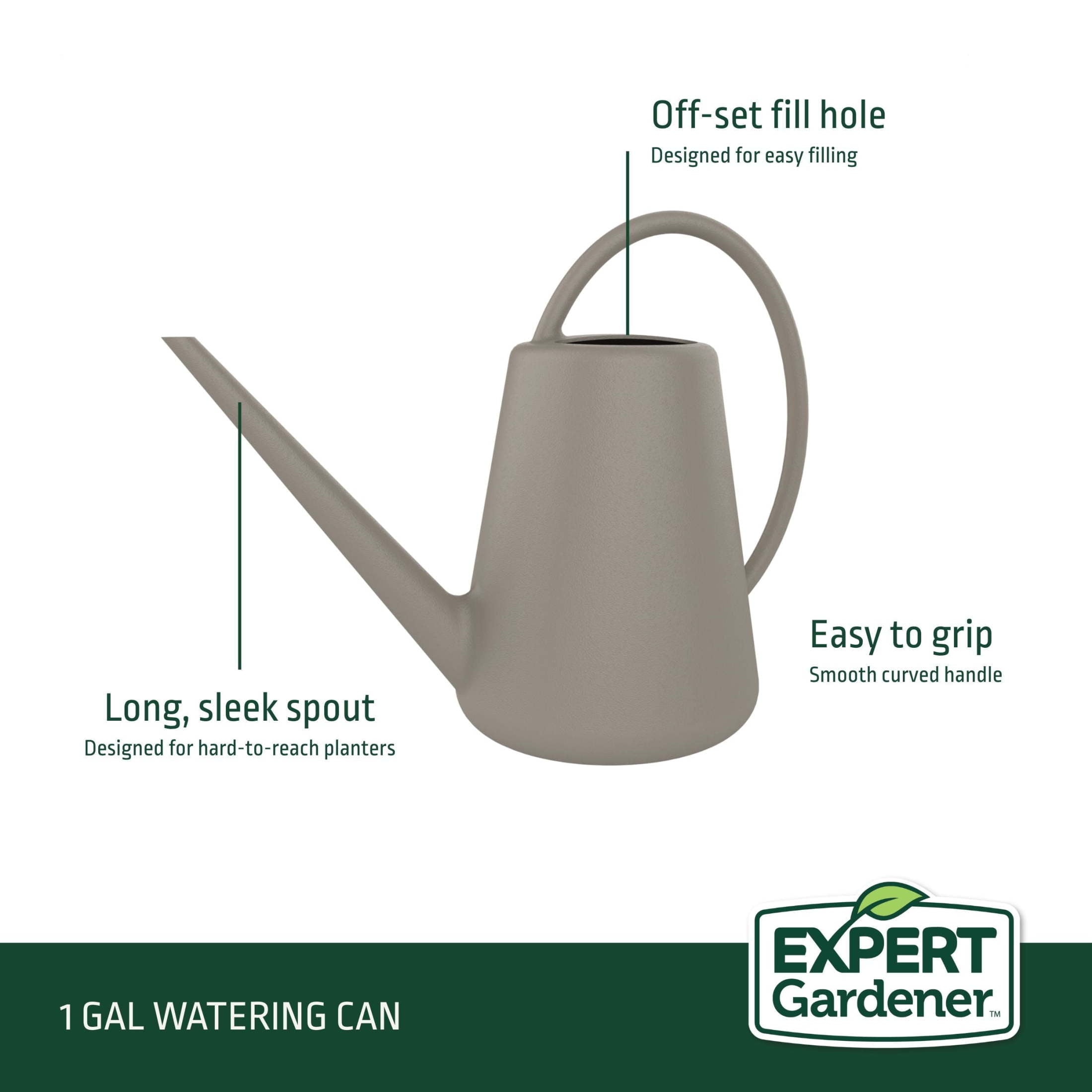 Expert Gardener 1 gal. Resin Watering Can, Birch Grey - Image 3