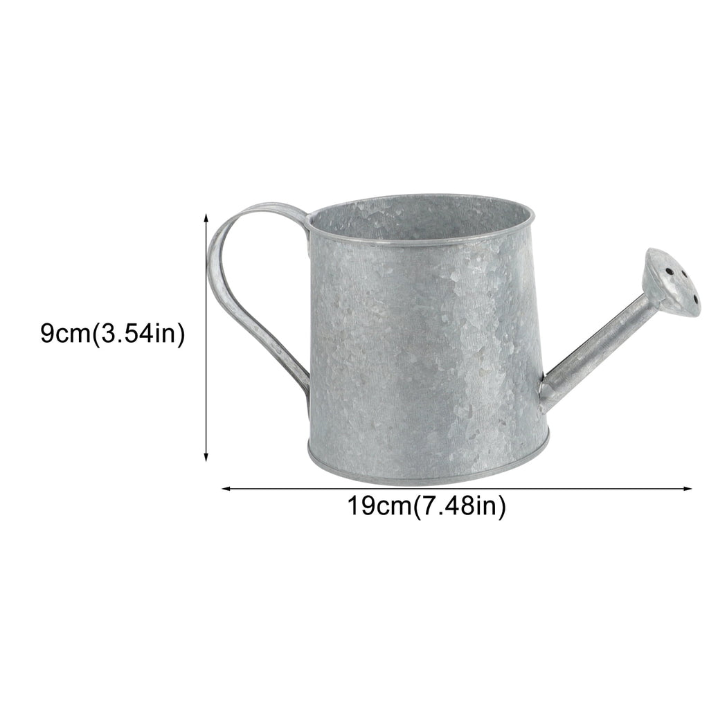 Vase Watering Flower Bucket Metal Can Jug Pitcher Rustic Farmhouse Pot Planter Iron Galvanized Vintage Tin Plant Vases - Image 2