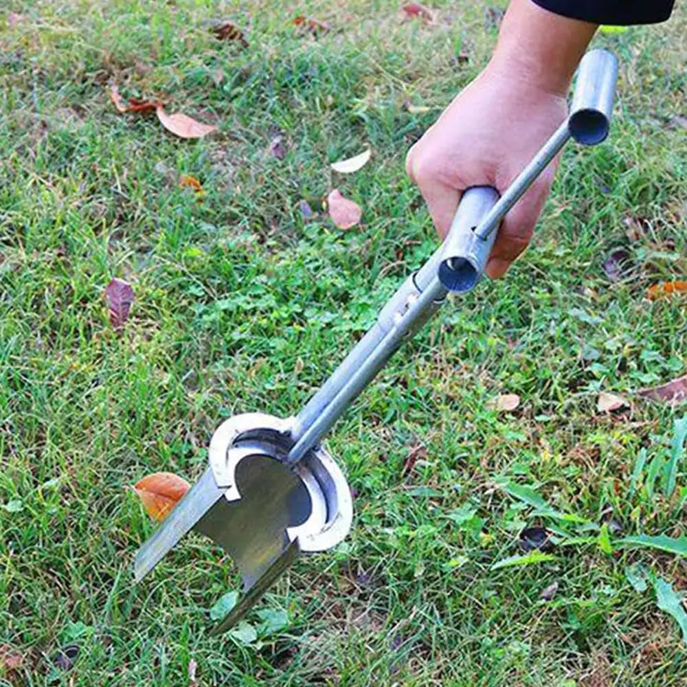 Plant and Fruit Tree Seedling Transplanter,Handheld Digging Hoes Seedlings Stainless Steel Garden Barrel Transplanter Planting Tool Soil Sam - Image 3