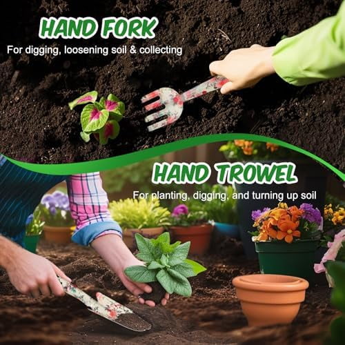 Gardening Gifts for Women, Gardening Supplies Garden Tools with Hand Fork Trowel Gloves Apron, for Mom Women Grandma, Valentine's Day for He - Image 4