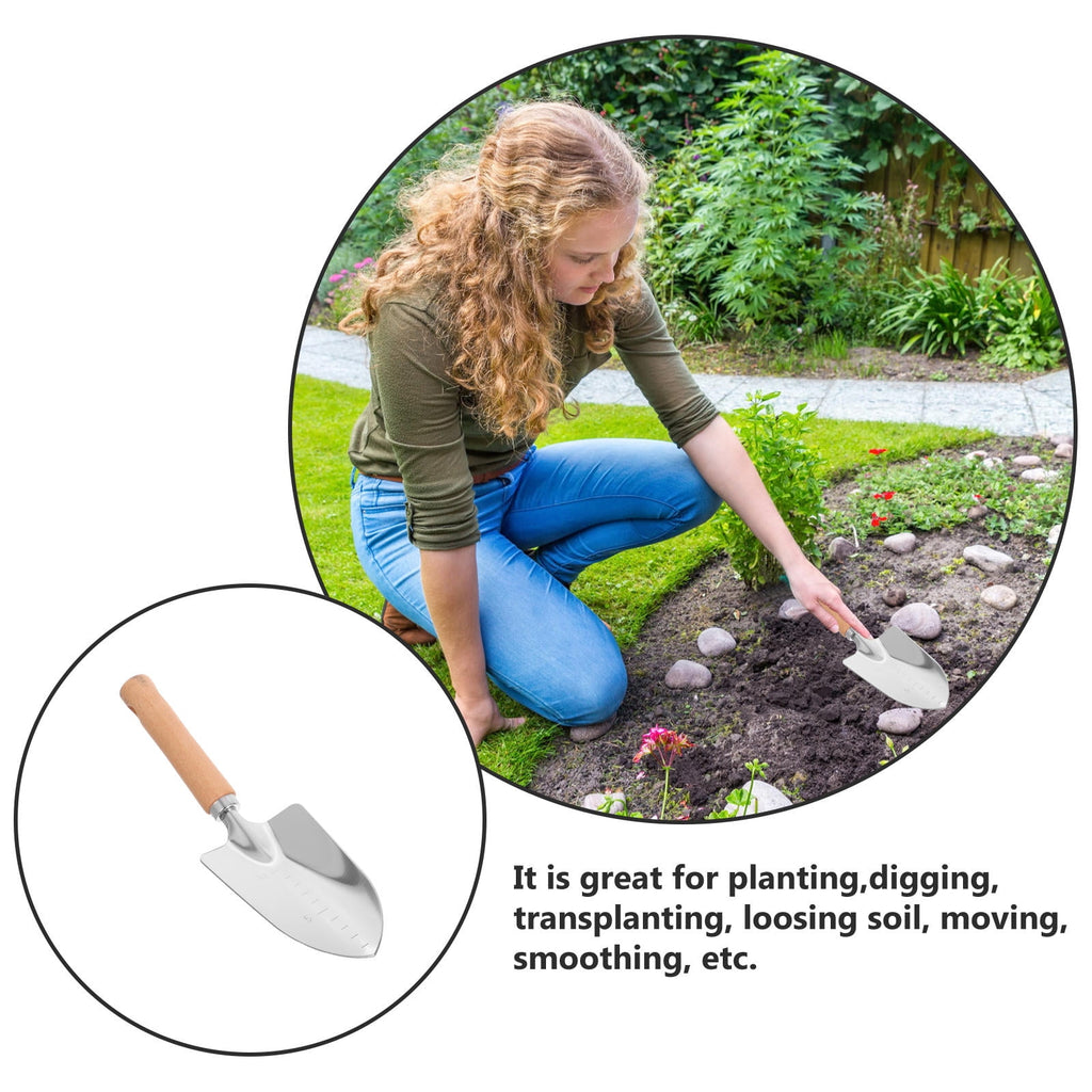 1Set Small Garden Shovel For Digging Planting Outdoor Gardening Tool With Stainless Steel - Image 3