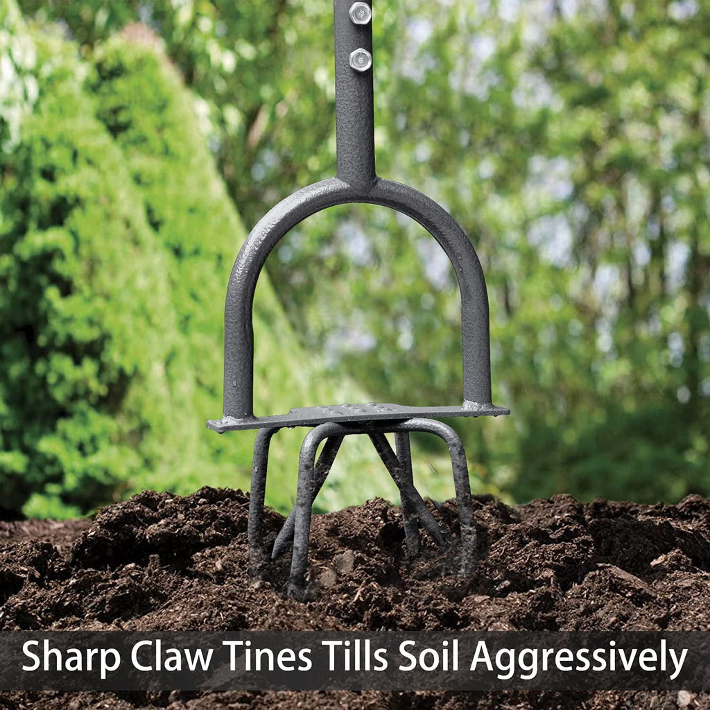 Hand Tiller Garden Claw, Manual Tiller for Flower Box and Raised Bed - Image 4