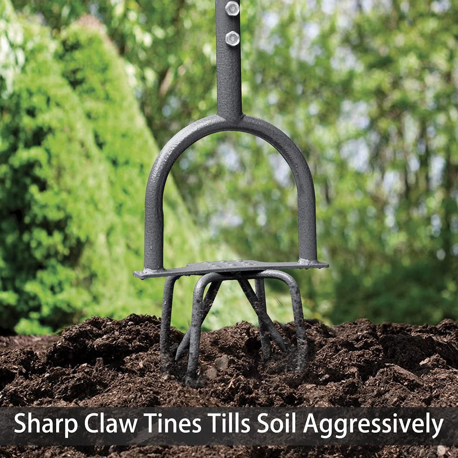 Hand Tiller Garden Claw, Manual Tiller for Flower Box and Raised Bed - Image 4