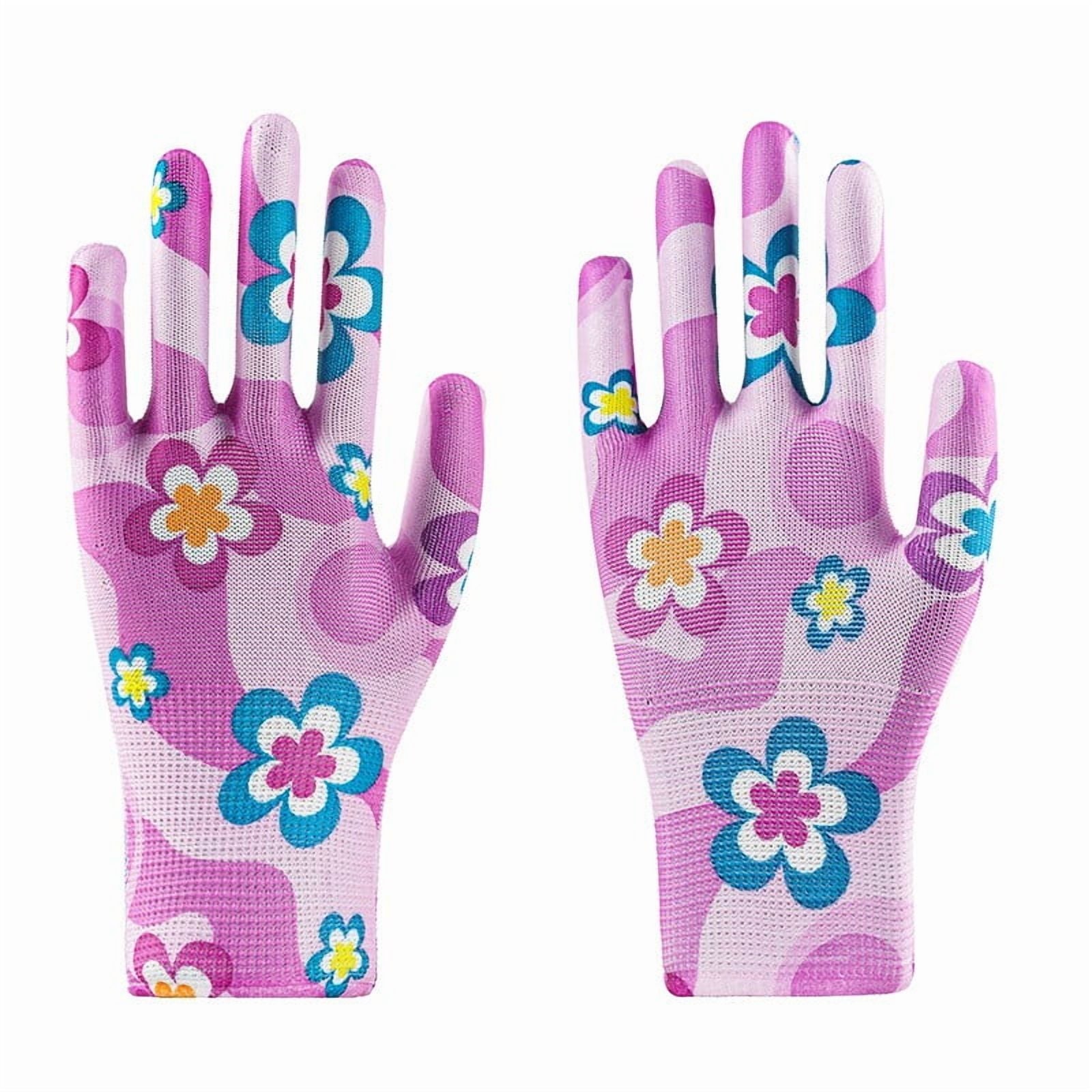 12 Pair Gardening Gloves for Women Ladies Breathable Coated Multi-purposes for Yard Garden Outdoor Indoor, 4.7"x8.6" - Image 3