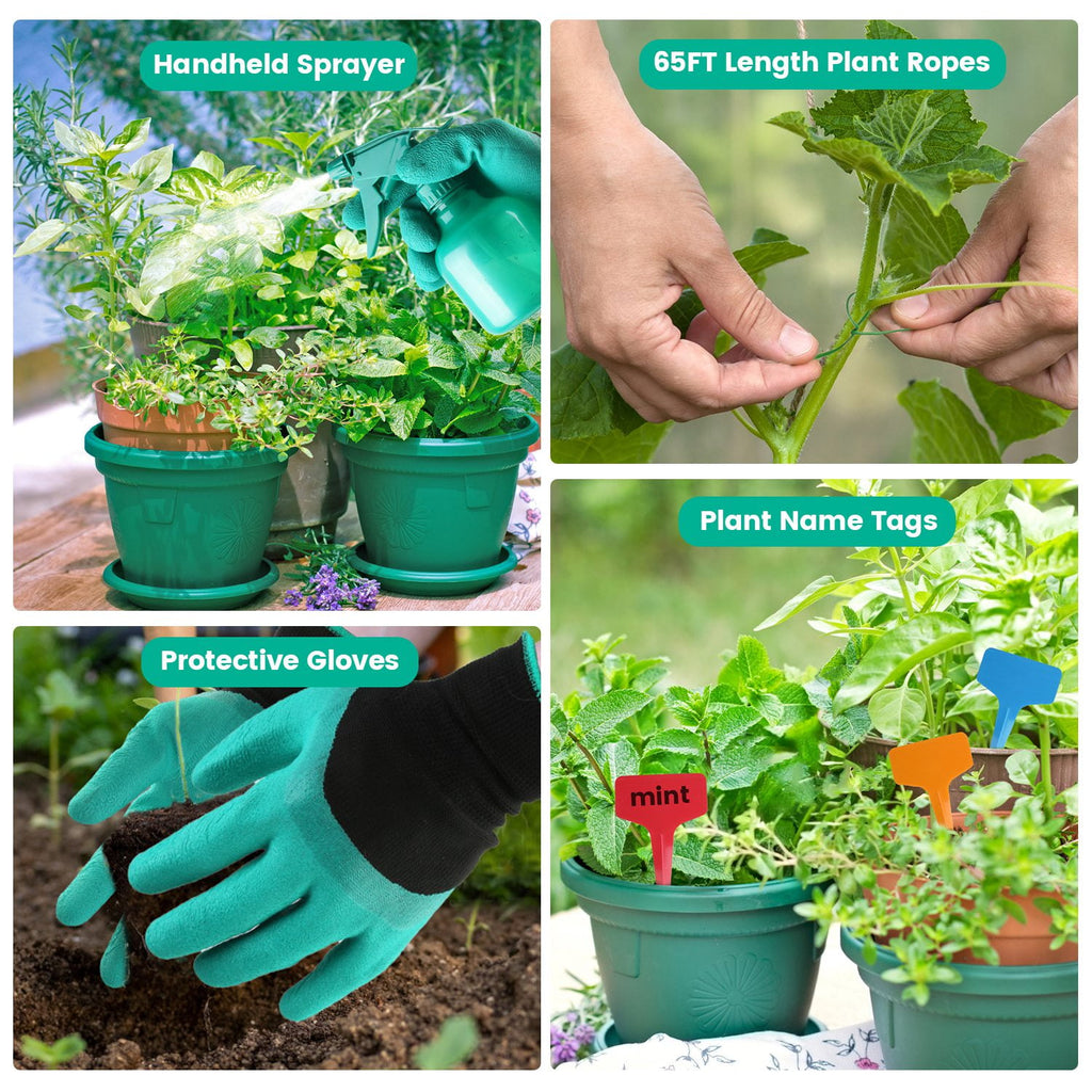 13Pcs Gardening Tool Set Heavy Duty Aluminum Alloy Garden Tool Set with Bag for Plant Gardening - Image 4