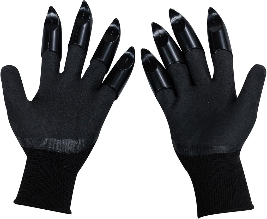 Garden Gloves With Claws 2 Pairs for Digging Weed Pulling Garden Finger Claws Gloves Outdoor Protective Work Gloves - Image 2