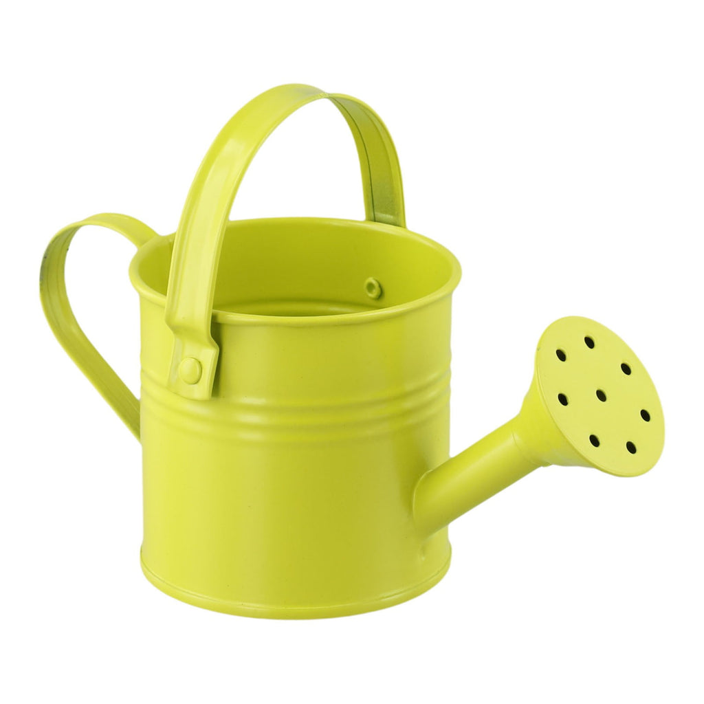 CHENGSI Garden Watering Can Metal Long Spout Sprinkler Pot Indoor Outdoor Plant Flower Kettle Sprayer 7cm Height 8cm Top Diameter Light Gree - Image 5