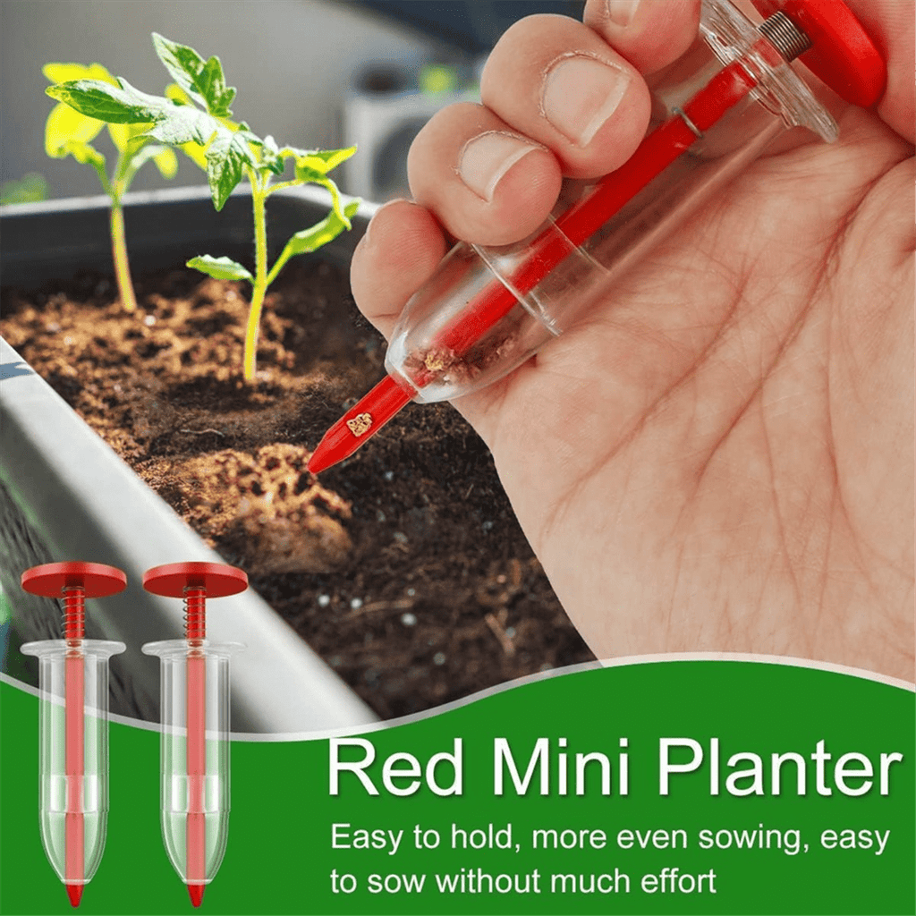 6Pcs Mini Sowing Seed Dispenser, Seed Planter Tool,Handheld Seed Planter,Seed Sower Tool,Hand Seed Spreader,Garden Seed - Image 2