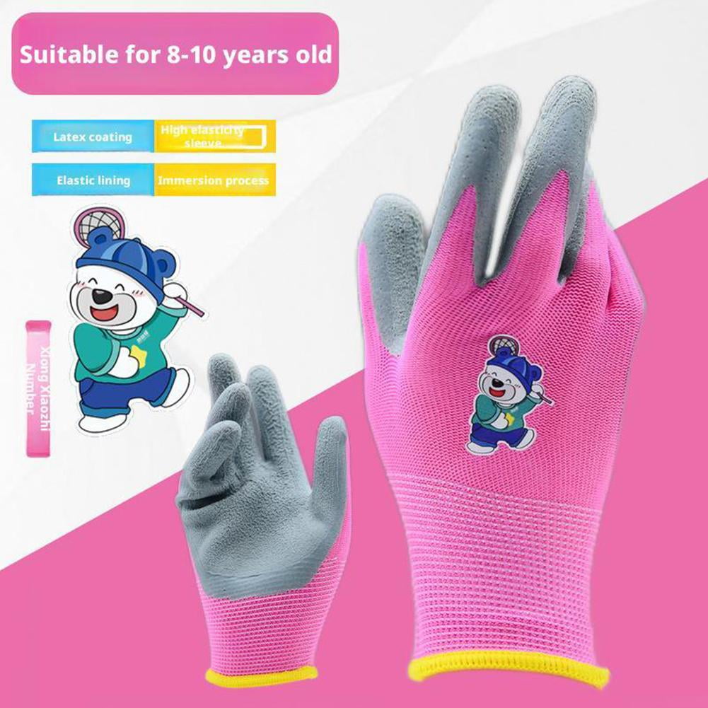 Kids Gardening Gloves For Age 2-12, Toddler Latex Coated Garden Gloves, Kids For Children, Outdoor Work Gir Boys Glov... - Image 4