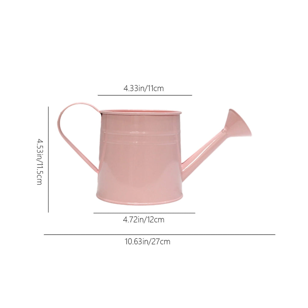 JeashCHAT Metal Watering Can for Indoor and Outdoor Plants, 1.5L Small Watering Can for House Plant Garden Flower, Iron Watering Can for Hom - Image 3