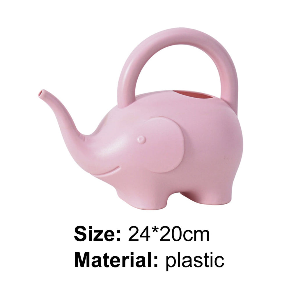 SPRING PARK Plastic Watering Can Small Lightweight Elephant Shape Cute Indoor Outdoor Garden Plants, Kids Toy Watering Can - Image 4