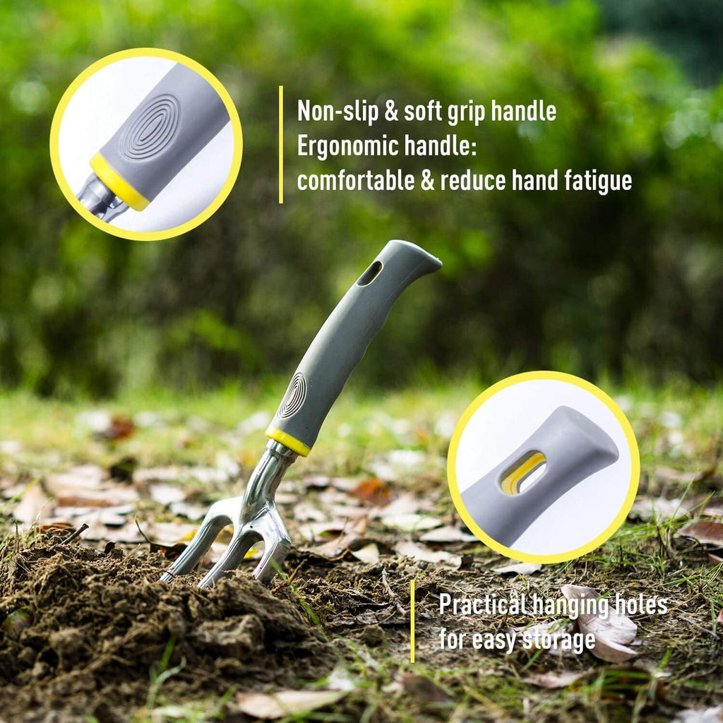 Garden Tools Set, 8PCS Heavy Duty Garden Tool Kit,Gardening Tools Gifts for Women and Men - Image 4