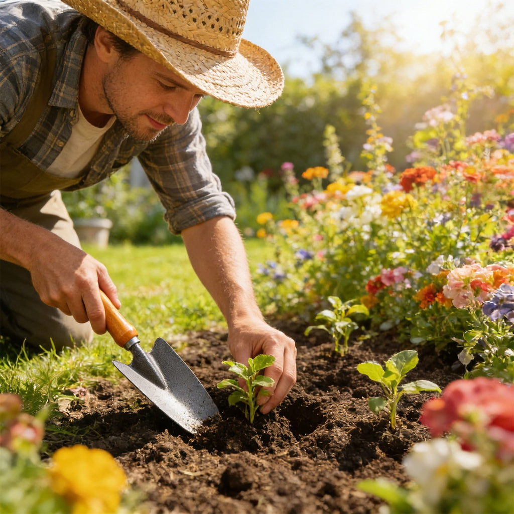 A Trowel Steel Shovel With Wooden le Digging Tool For Planting Flowers Vegetables Potted Plants - Image 6