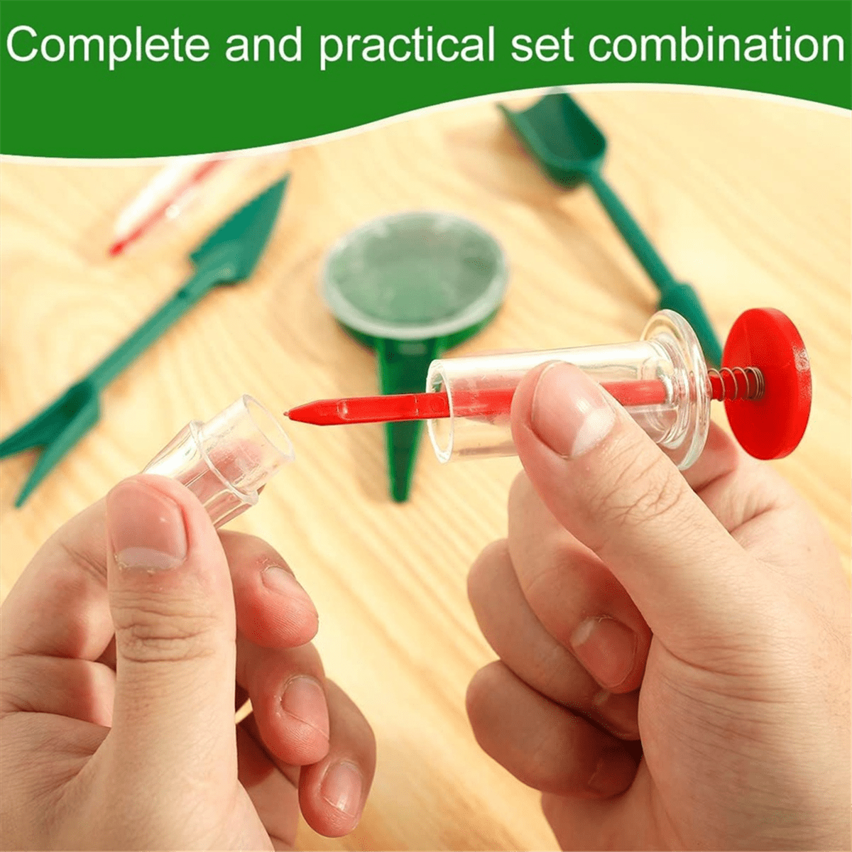 6Pcs Mini Sowing Seed Dispenser, Seed Planter Tool,Handheld Seed Planter,Seed Sower Tool,Hand Seed Spreader,Garden Seed - Image 5