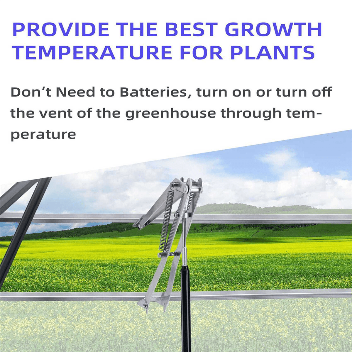 2X Greenhouse Double Spring Automatic Window Opener Solar Heat Sensitive Garden Vent Agricultural Tools - Image 6