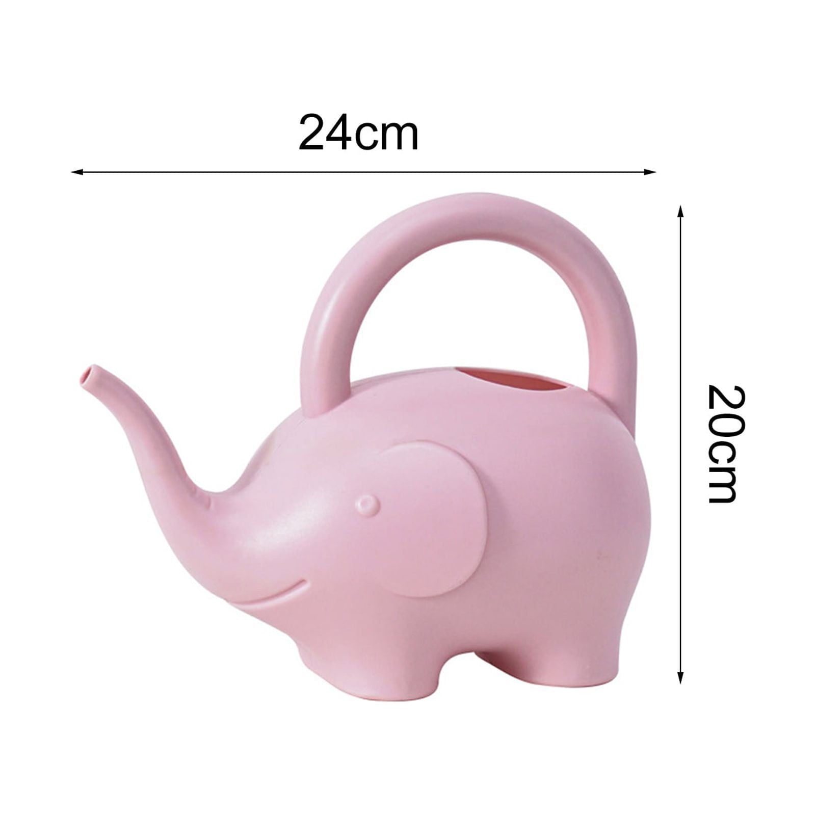 SPRING PARK Plastic Watering Can Small Lightweight Elephant Shape Cute Indoor Outdoor Garden Plants, Kids Toy Watering Can - Image 3