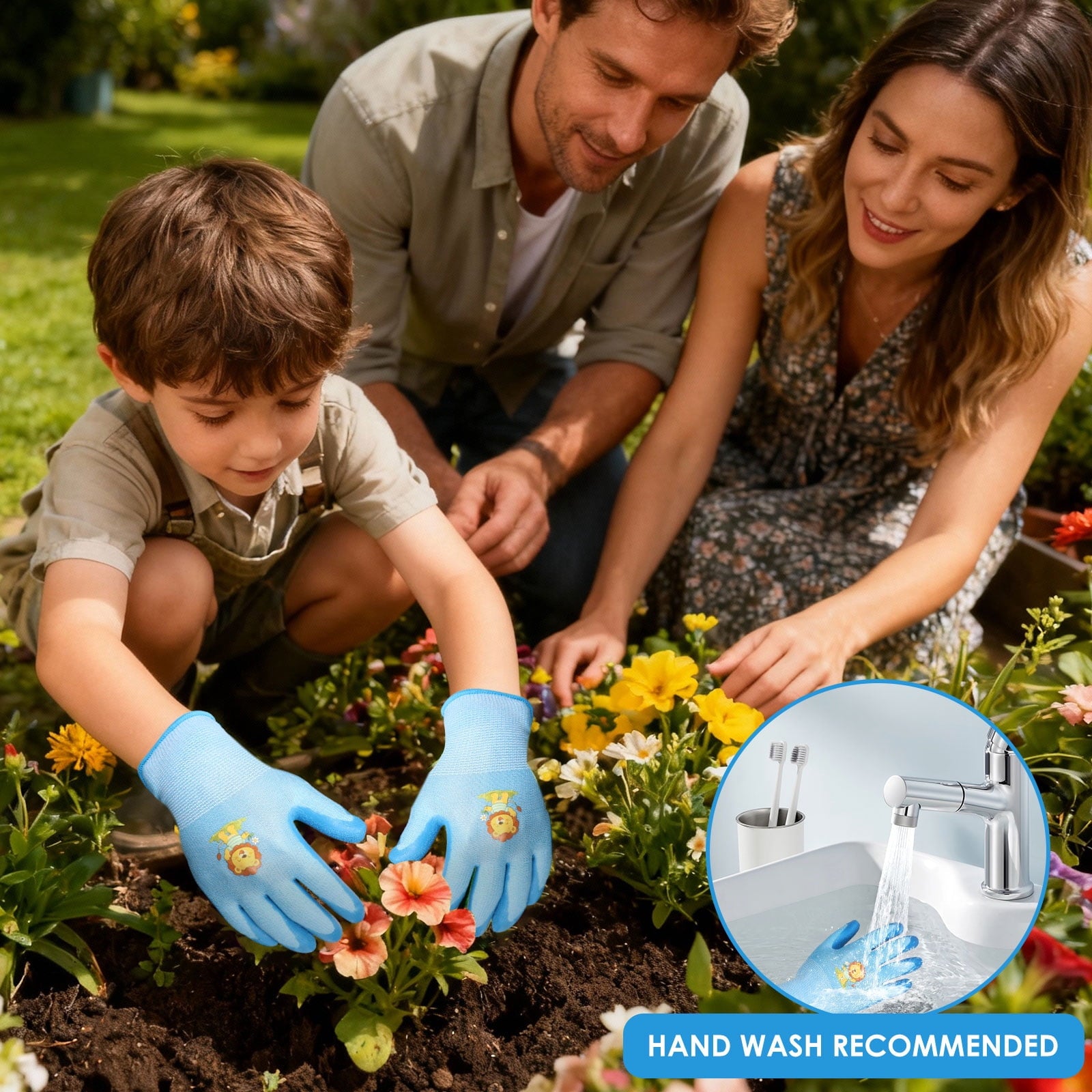 48 Pairs Kids Gardening Gloves Non Slip Children Yard Work Glove Latex Coated Garden Hand Covers for Girls Boys Toddl... - Image 3